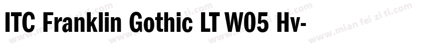 ITC Franklin Gothic LT W05 Hv字体转换